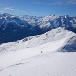 Stage débutant à ski de randonnée dans le val d'Aoste