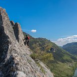 Grande voie d'escalade (gorges du Tarn & de la Jonte)