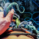 Climbing: technical course on rope handling (Vercors)