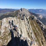 Alpinisme : course d'arête autour de Grenoble (Isère)
