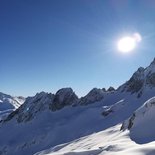 Powder ski touring in the Bauges massif