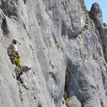Stage d'escalade : progression en falaise (Grenoble)