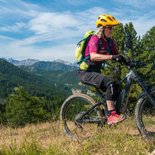 Electric mountain bike improvement course in Queyras