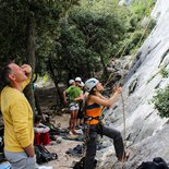 Gentle rock climbing course around Die (Drôme)