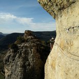 Via ferrata de Liaucous, gorges du Tarn (Aveyron)