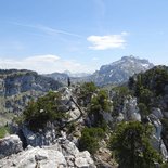 Alpine crossing of the Dents de Lanfon (Haute-Savoie)