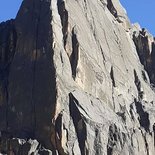Trad climbing in the Quimsa Cruz Cordillera