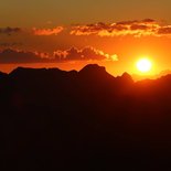 Night on a cliff in the Hautes-Alpes or Verdon