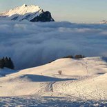 Tour de l'Arcalod à ski de randonnée (massif des Bauges)