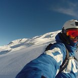 Snowboard freeride à l'Alpe d'Huez