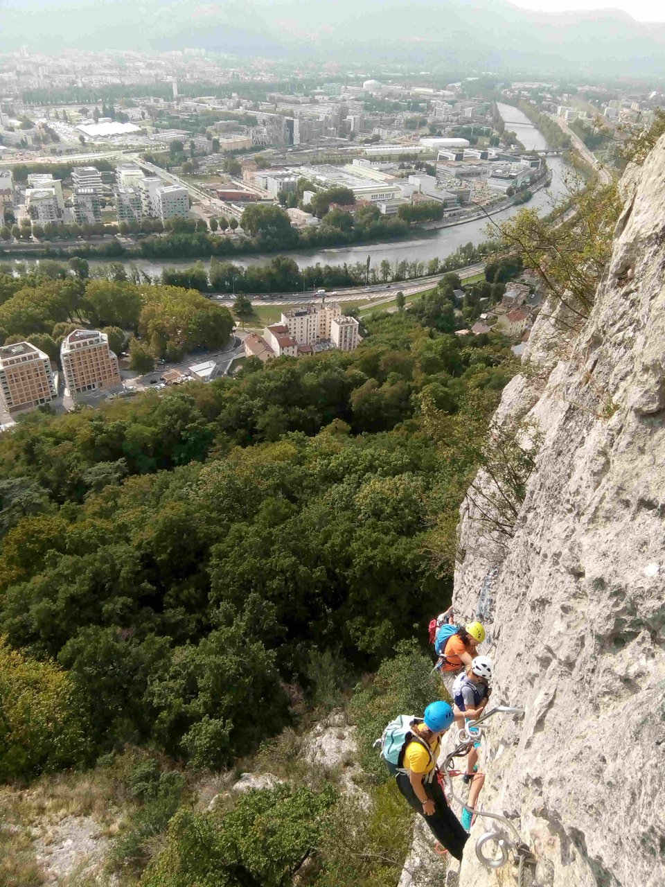 Via ferrata de Grenoble Les prises de la Bastille (Isère