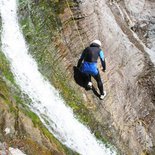 Canyoning at the Albès waterfalls (Caroux massif)