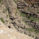 Multi pitch climbing route in Riglos and Peña Rueba
