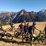 Electric mountain bike in the Queyras (Hautes-Alpes)