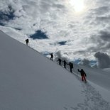 Snowshoeing raid in the Beaufortain (Savoie)