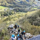 Via corda dans la vallée de la Barousse