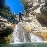 Canyoning in the Loup gorges (Alpes-Maritimes)