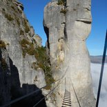 Rochefort via ferrata in Florac (Lozère)