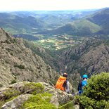 "Trad climbing" course in the Caroux massif