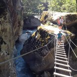 Via ferrata des gorges d'Ailefroide à Pelvoux