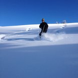 Ski touring on Beauregard Plateau (Aravis, Haute-Savoie)