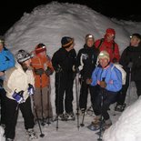 Soirée raquettes, igloo et fondue à Méribel (Savoie)