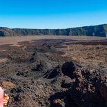 Off-trail hiking at the Piton de la Fournaise