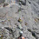 Climbing session for groups in the Vercors