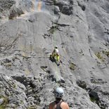 Séance d'escalade pour groupe dans le Vercors