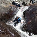 Canyoning au Rec Grand (Mons, massif du Caroux)