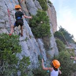 Découverte escalade en falaise (Pyrénées-Orientales)