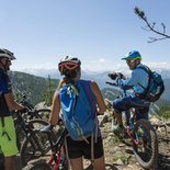 Electric mountain bike in the Hautes-Alpes