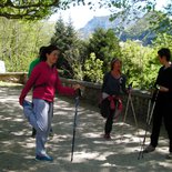 Nordic walking session around Annecy (Haute-Savoie)