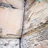 Traditional climbing course in Annot (Southern Alps)