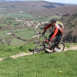 Downhill mountain bike in Autun (Burgundy)
