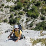 Introductory multi-pitch climbing course (Verdon)