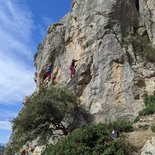 Perfectionnement escalade en falaise (Pyrénées-Orientales)