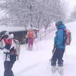 Ski/snowboard in Tarentaise by big snowfall (Savoie)