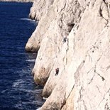 Climbing course in the Calanques of Marseille