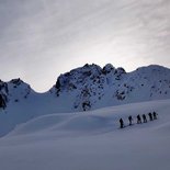 Snowshoeing raid in the Beaufortain (Savoie)