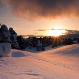 Snowshoeing New Year's Eve in the Vercors Highlands