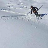 Powder ski touring in the Bauges massif