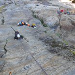 Multi pitch route climbing course (Chamonix, Haute-Savoie)