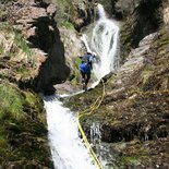 Canyoning at the Albès waterfalls (Caroux massif)