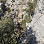 Via corda du Trou du Renard (Gorges du Verdon)