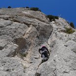 Discovery of cliff climbing (Drôme/Provence)