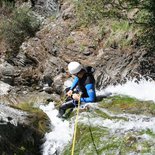 Canyoning aux cascades d'Albès (massif du Caroux)