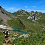 Trail running of the 5 lakes (Beaufortain, Savoie)