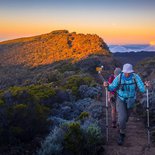 Hiking on the Piton de la Fournaise volcano