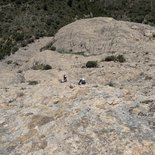 Multi pitch route climbing course at Mallos de Riglos